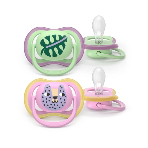 2 Chupetas Philips Avent Ultra Air Decorada Menino 6-18m