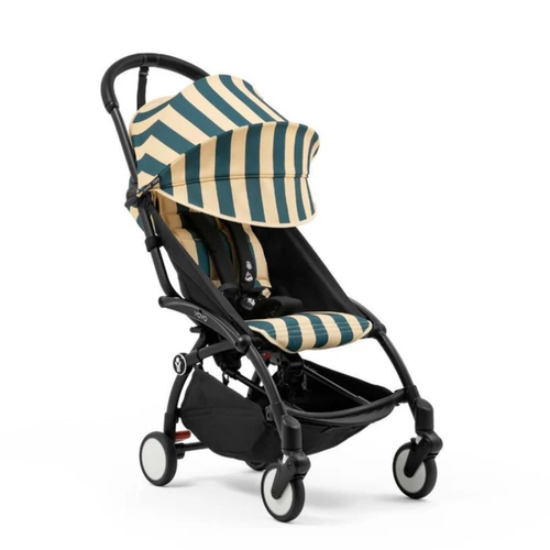Carrinho de Bebé YOYO Black Stokke com Color Pack Monaco 6+