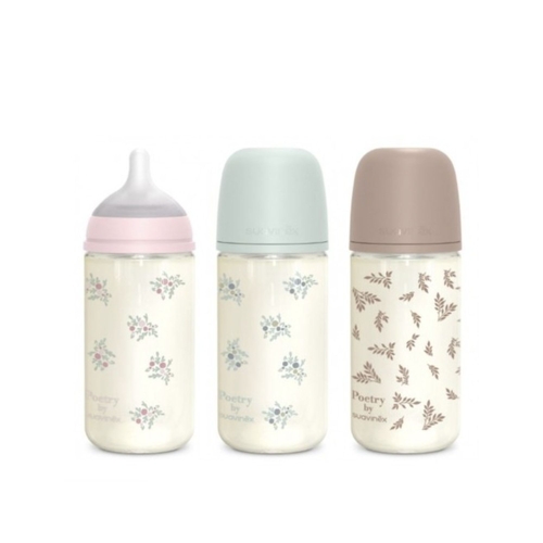 Biberão de Vidro Suavinex Poetry com Tetina SX Pro 240 ml