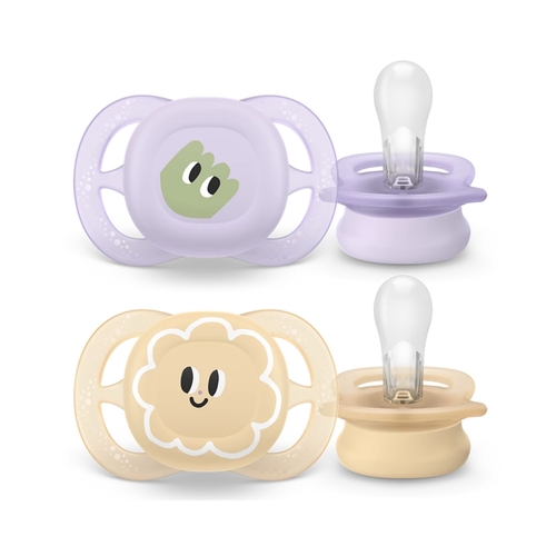 2 Chupetas Philips Avent Ultra Smart Decorada Menina 0-2m
