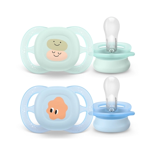 2 Chupetas Philips Avent Ultra Smart Decorada Menino 0-2m