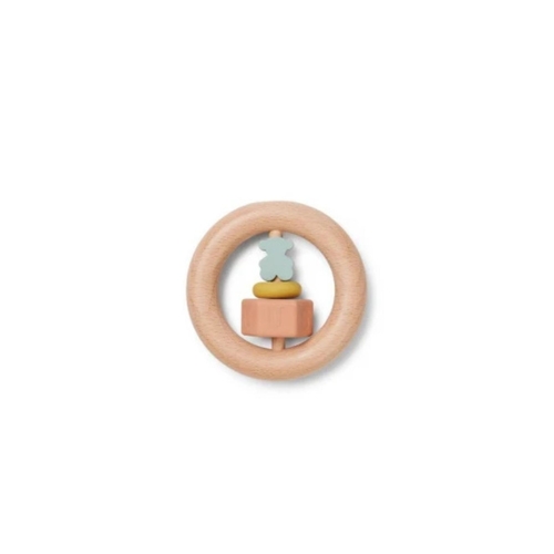 Chocalho Tous Madeira e Silicone Urso e Logo