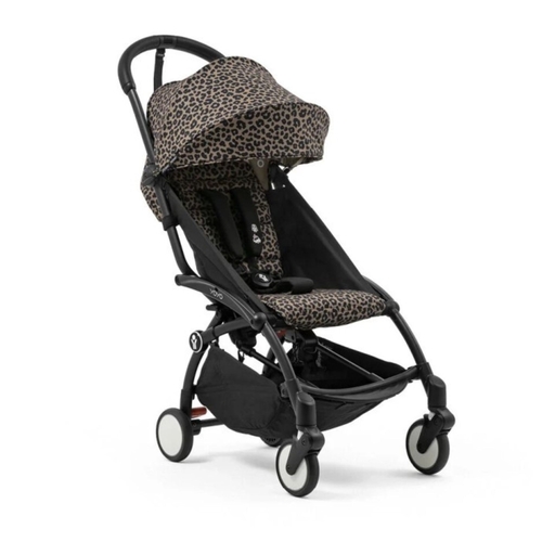 Carrinho de Bebé YOYO Black Stokke com Color Pack Leopard 6+