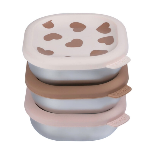 Conjunto de Lancheiras Béaba em Inox BigLove