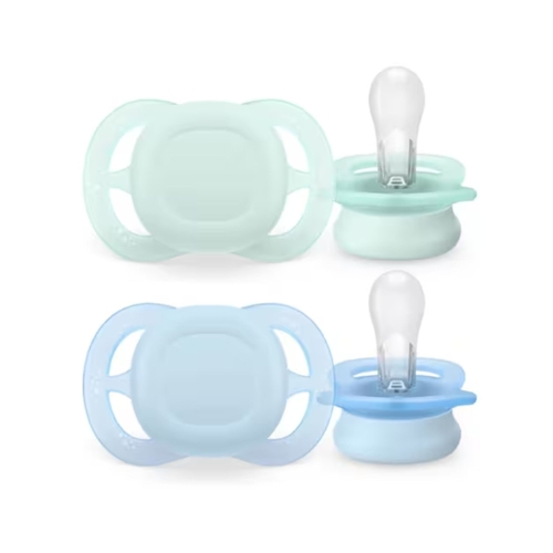 2 Chupetas Philips Avent Ultra Smart Lisas Menino 0-2m