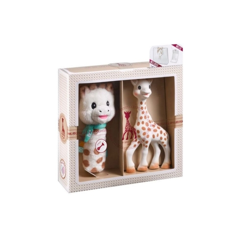 Pimeiro Conjunto e Chocalho Sophie La Girafe Cri-Cri
