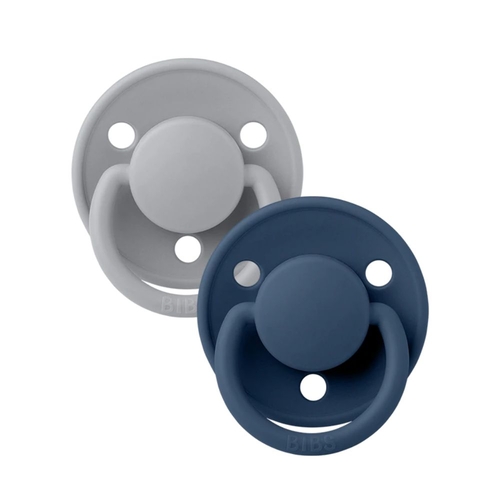 2 Chupetas em Silicone Bibs Cloud | Steel Blue