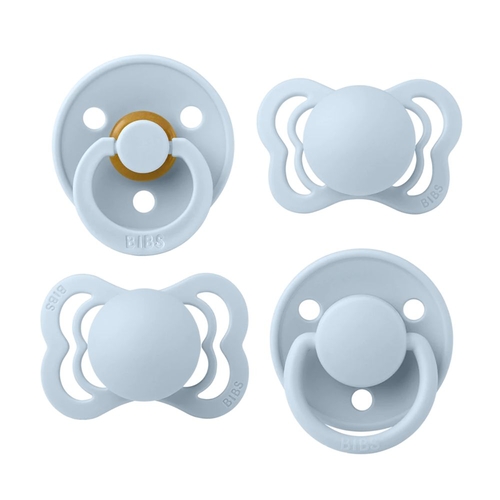 Conjunto 4 Chupetas Bibs Try-It Baby Blue 0+