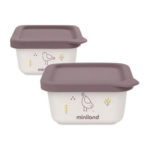 Conjunto 2 Recipientes Miniland NaturSet Chick