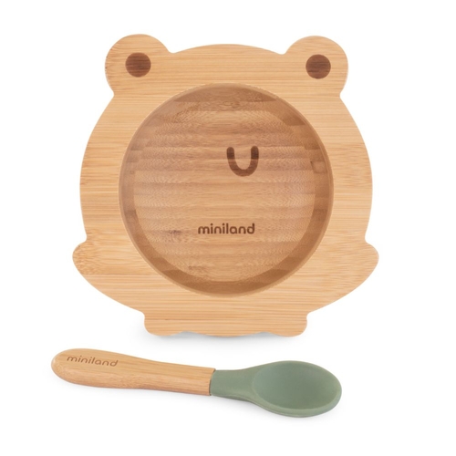 Conjunto Wooden Miniland Bowl Frog