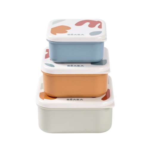Conjunto 3 Lancheiras para Snacks Béaba Playful