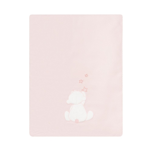 Colcha Mini Berço Petit Praia Teddy Rosa