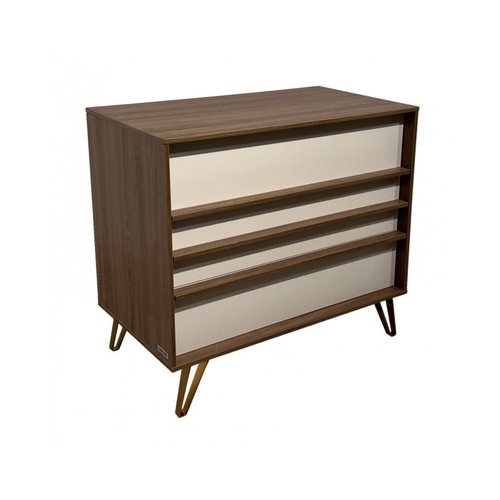 Cómoda com Muda-Fraldas Ikid Trieste Walnut