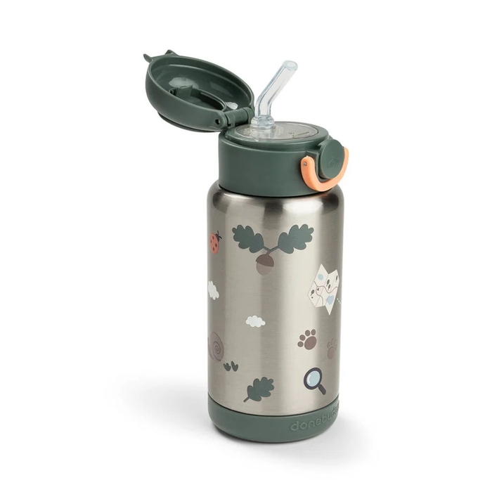 Garrafa Térmica Done by Deer com Palha Tiny Trails 340ml - Done By Deer - 5712643066217