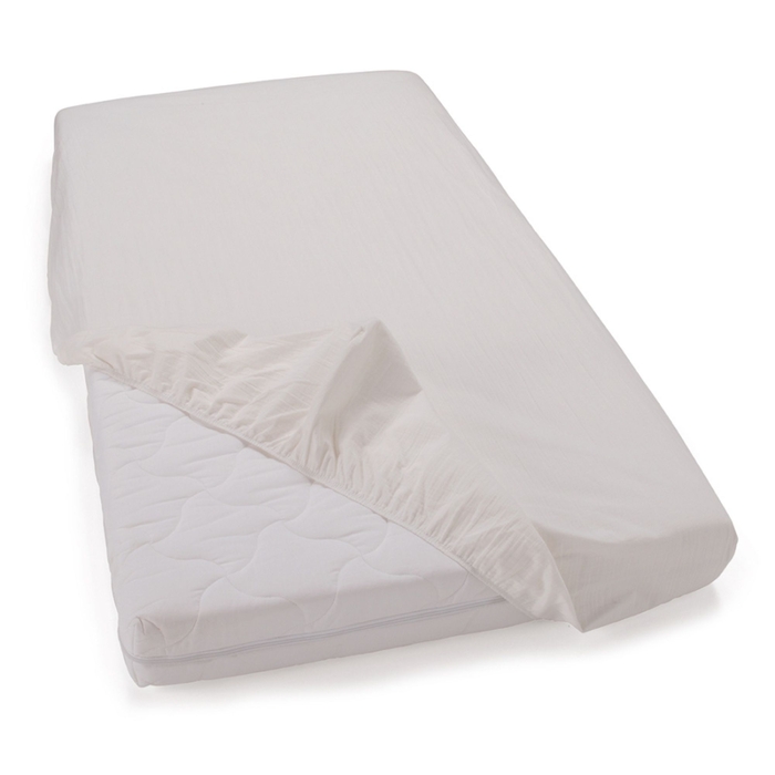 Lençol Ajustável Mammamia para Berço 70X140cm White - Mammamia - 8013440203445