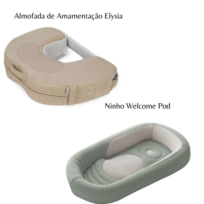 Conjunto Inglesina com Almofada de Amamentação Elysia e Ninho Welcome Pod - Inglesina - PACKINHOME001-025