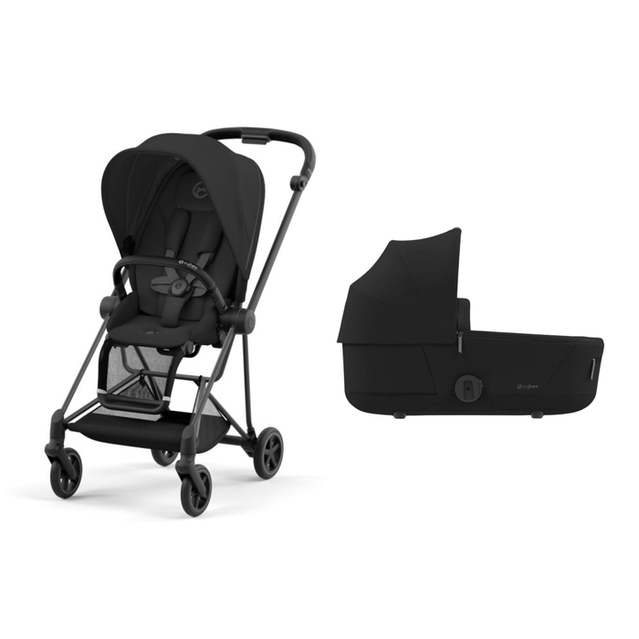 Pack Carrinho de Bebé Mios Cybex Matt Black com Seat Pack e Alcofa - Cybex - PACKMIOS036-001