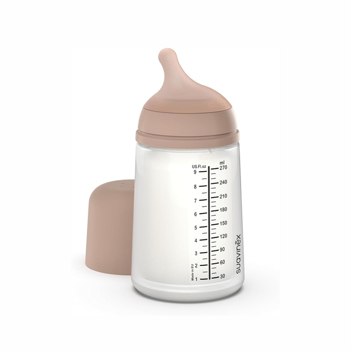 Biberão Suavinex com Tetina Silicone Anticólica Fluxo Médio 270 ml - Suavinex - 8426420084628