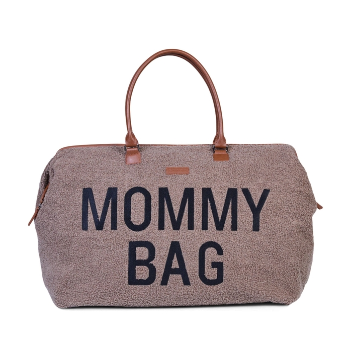 Bolsa Childhome Mommy Bag Signature Teddy Soft Brown - Childhome - 5420007170318