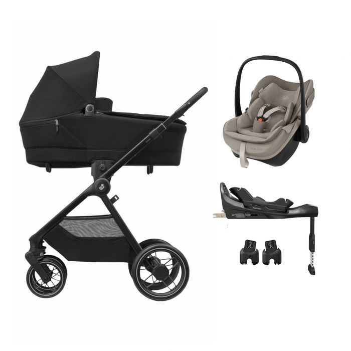 Carrinho de Bebé Maxi-Cosi Oxford Plus, Pebble Slide Pro, Adaptadores e Base FamilyFix Slide Pro - Maxi-Cosi - PACKOXFORD004-006