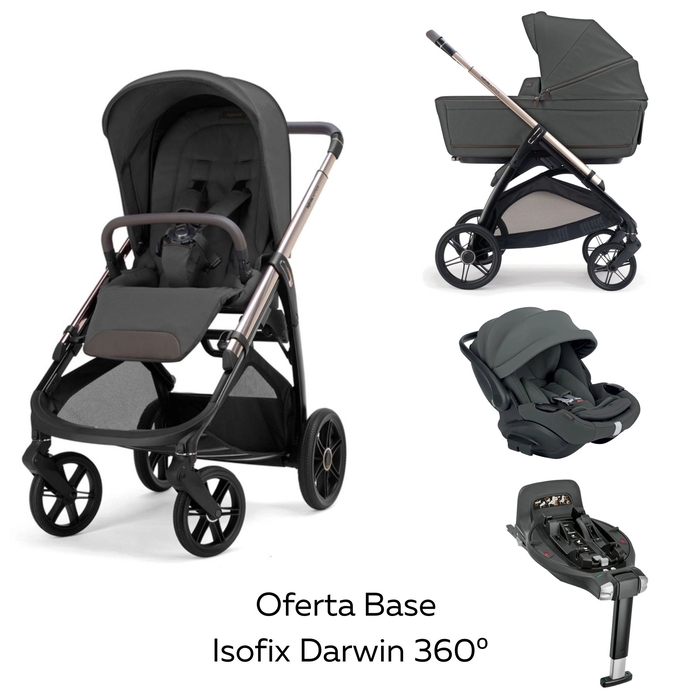 Carrinho de Bebé Trio Inglesina Aptica com Oferta Base Isofix Darwin 360º i-size - Inglesina - PACKAPTICA002-004
