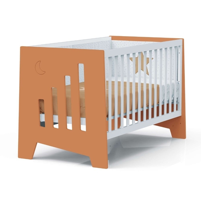 Berço Alondra Omni XL Terracota 6 em 1 com Barra Infantil e Têxteis - Alondra - OMNIXL-K13-M7783-TX148
