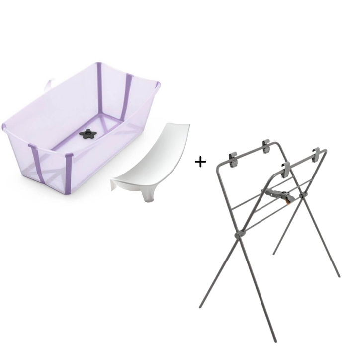 Banheira Dobrável Stokke Flexi Bath com Suporte de Banheira e Redutor de Recém-Nascido - Stokke - PACKFLEXI004-004