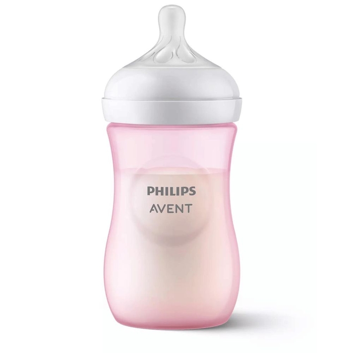 Biberão Philips Avent Natural Response Pink 260ml - Philips Avent - 8710103989660