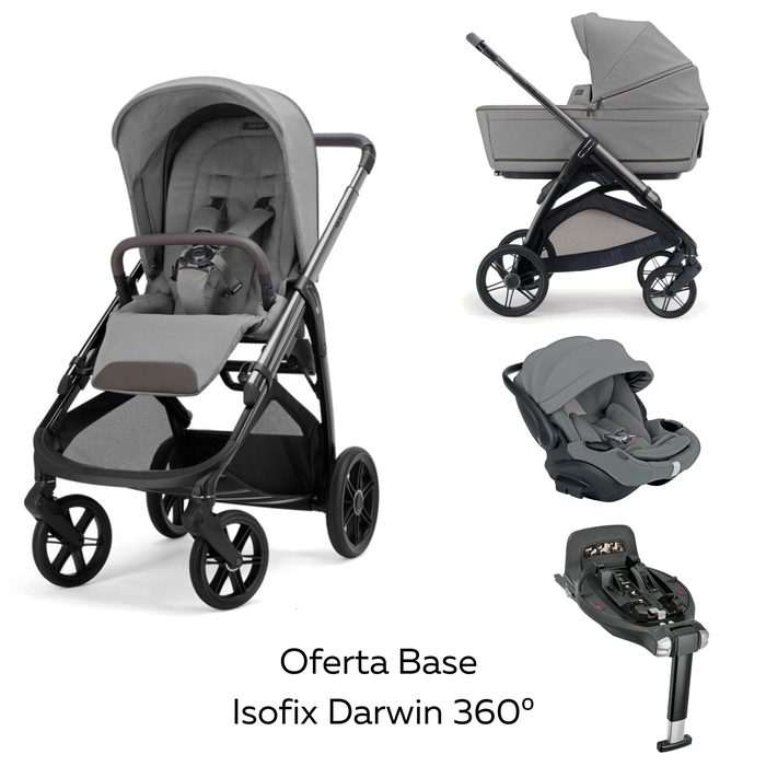 Carrinho de Bebé Trio Inglesina Aptica com Oferta Base Isofix Darwin 360º i-size - Inglesina - PACKAPTICA002-002