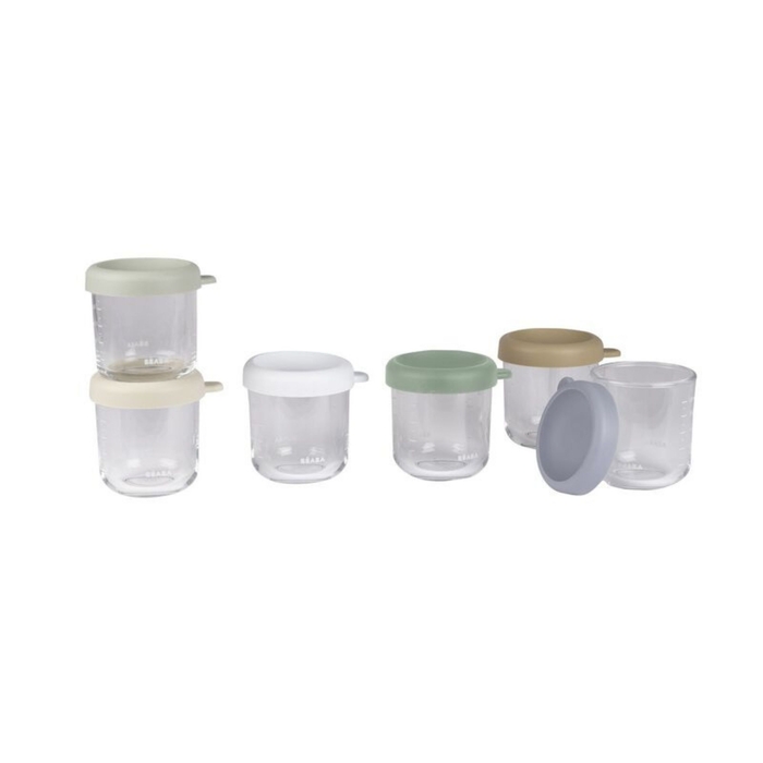 Conjunto de 6 Frascos de Conservação Béaba 250ml - Béaba - 3384349140342