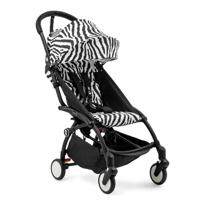 Carrinho de Bebé YOYO Black Stokke com Color Pack Zebra 6+ - Stokke - PACKYOYO011-001