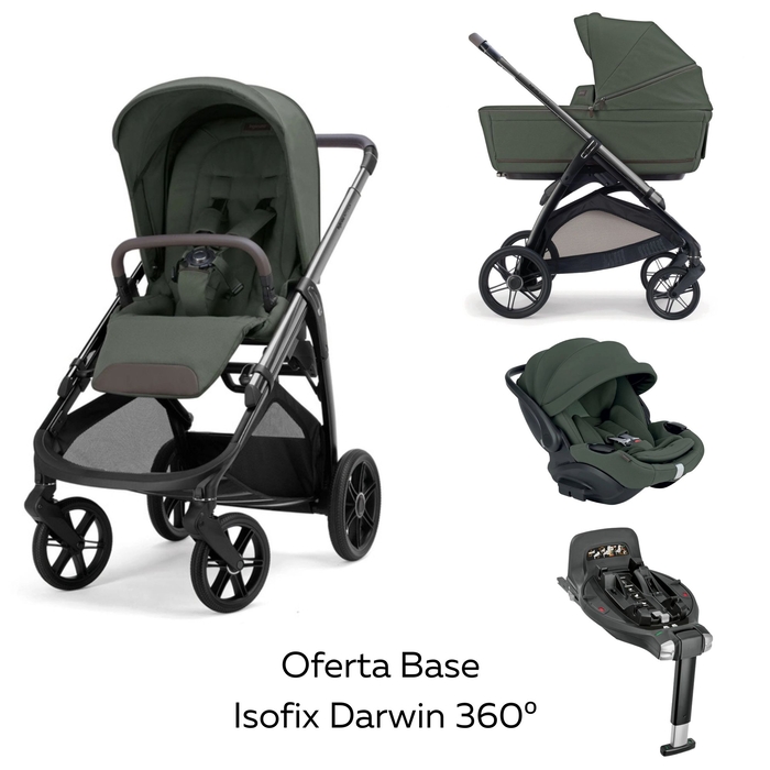 Carrinho de Bebé Trio Inglesina Aptica com Oferta Base Isofix Darwin 360º i-size - Inglesina - PACKAPTICA002-003