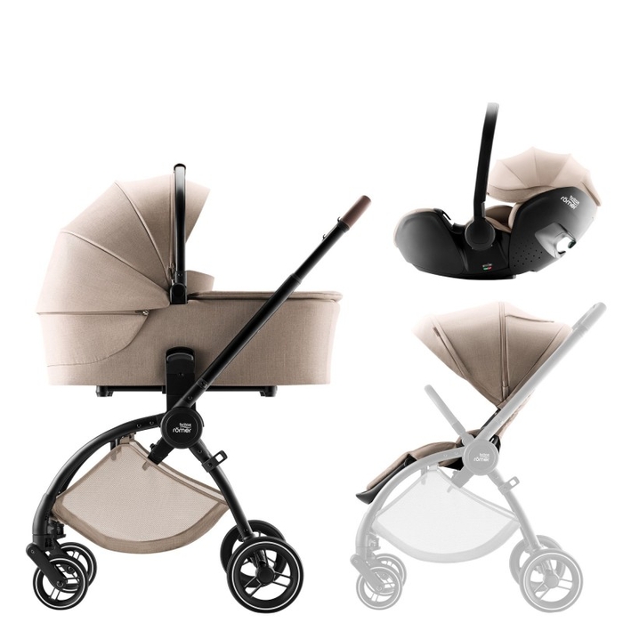 Carrinho de Bebé Britax Römer Rio com Alcofa e Baby-Safe Pro Style - Britax Römer - PACKRIO009-001
