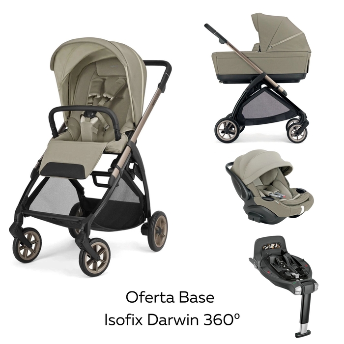 Carrinho de Bebé Trio Inglesina Electa com Oferta Base Isofix Darwin 360º i-size - Inglesina - PACKELECTA002-002