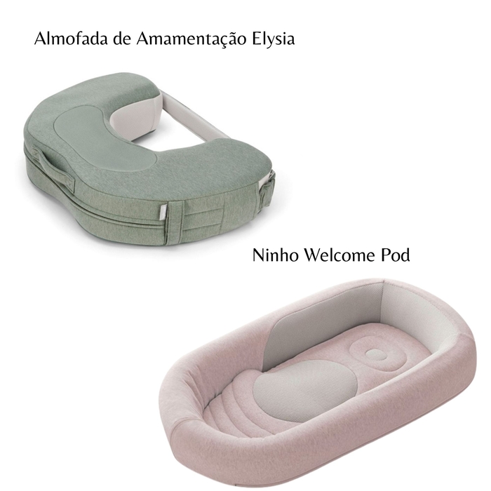 Conjunto Inglesina com Almofada de Amamentação Elysia e Ninho Welcome Pod - Inglesina - PACKINHOME001-002