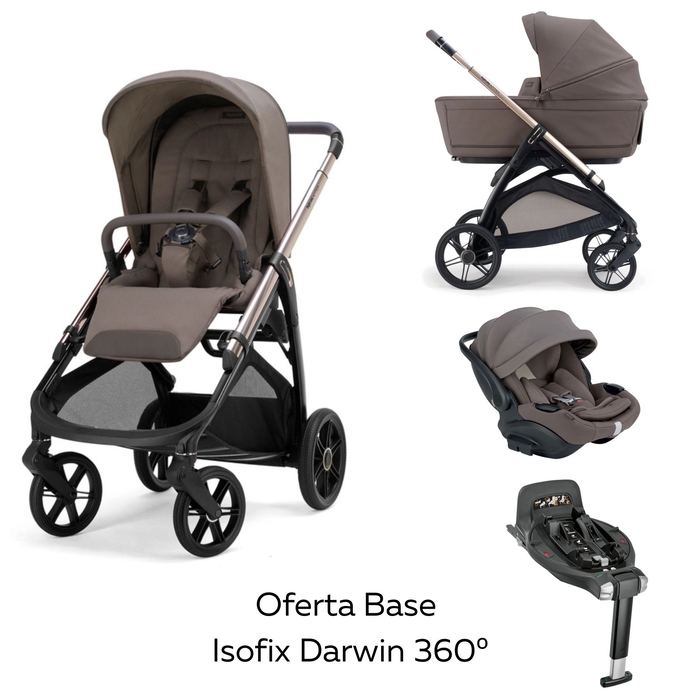 Carrinho de Bebé Trio Inglesina Aptica com Oferta Base Isofix Darwin 360º i-size - Inglesina - PACKAPTICA002-001