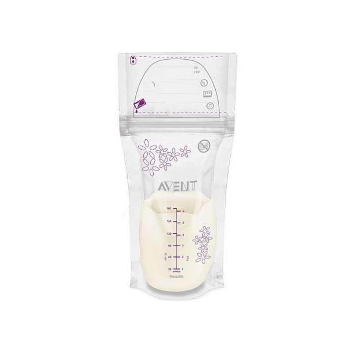 Sacos para Armazenamento Leite Materno Philips Avent 180ml - Philips Avent - 8710103637363