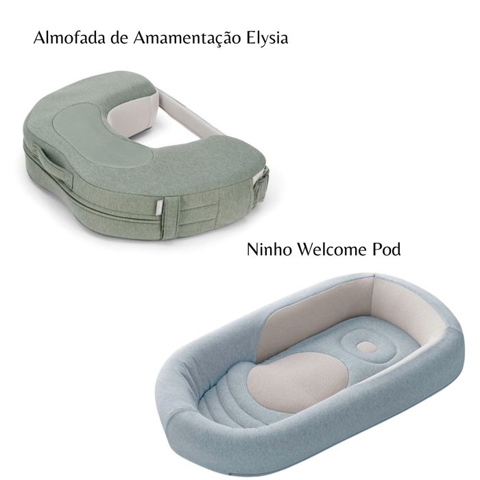 Conjunto Inglesina com Almofada de Amamentação Elysia e Ninho Welcome Pod - Inglesina - PACKINHOME001-004