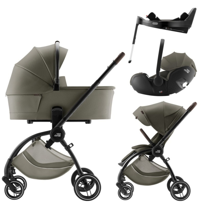 Carrinho de Bebé Britax Römer Rio com Alcofa, Baby-Safe Pro LUX e Base Vario 5Z - Britax Römer - PACKRIO007-001