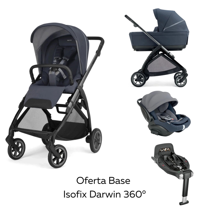 Carrinho de Bebé Trio Inglesina Electa com Oferta Base Isofix Darwin 360º i-size - Inglesina - PACKELECTA002-004