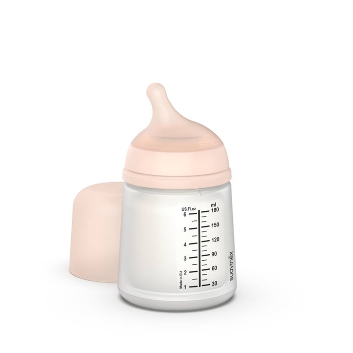 Biberão Suavinex com Tetina Silicone Anticólica Fluxo Lento 180 ml - Suavinex - 8426420051101