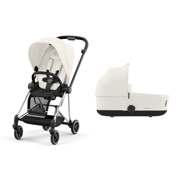 Pack Carrinho de Bebé Cybex Mios Chrome Black com Seat Pack e Alcofa - Cybex - PACKMIOS034-002