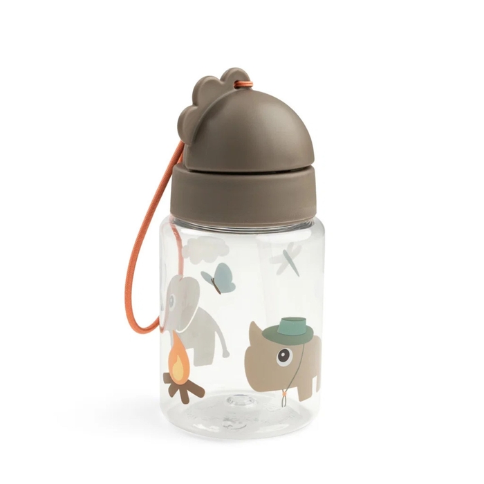 Garrafa com Palhinha Done by Deer Tiny Trails 280ml - Done By Deer - 5712643066309