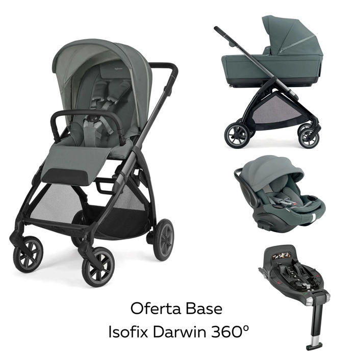 Carrinho de Bebé Trio Inglesina Electa com Oferta Base Isofix Darwin 360º i-size - Inglesina - PACKELECTA002-005