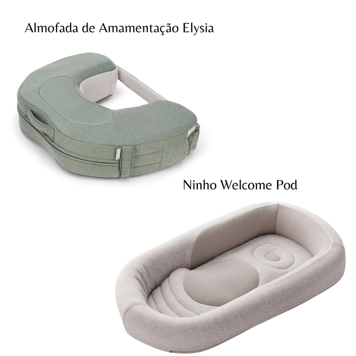 Conjunto Inglesina com Almofada de Amamentação Elysia e Ninho Welcome Pod - Inglesina - PACKINHOME001-005