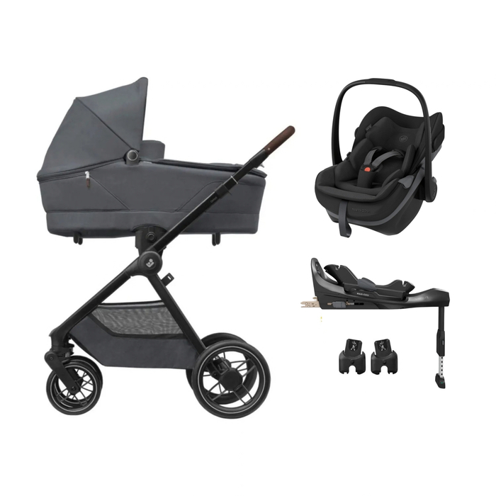 Carrinho de Bebé Maxi-Cosi Oxford Plus, Pebble Slide Pro, Adaptadores e Base FamilyFix Slide Pro - Maxi-Cosi - PACKOXFORD004-015