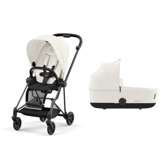 Pack Carrinho de Bebé Mios Cybex Matt Black com Seat Pack e Alcofa - Cybex - PACKMIOS036-002