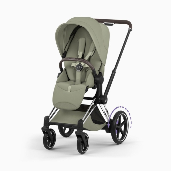 Carrinho de Bebé Cybex e-Priam Style Chrome Brown - Cybex - PACKEPRIAM010-004