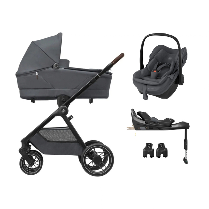 Carrinho de Bebé Maxi-Cosi Oxford Plus, Pebble Slide Pro, Adaptadores e Base FamilyFix Slide Pro - Maxi-Cosi - PACKOXFORD004-013