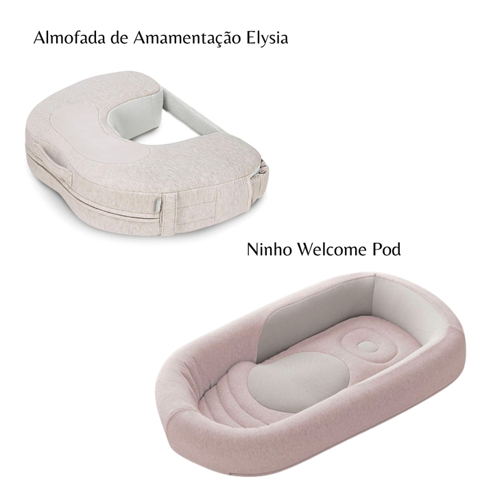 Conjunto Inglesina com Almofada de Amamentação Elysia e Ninho Welcome Pod - Inglesina - PACKINHOME001-017